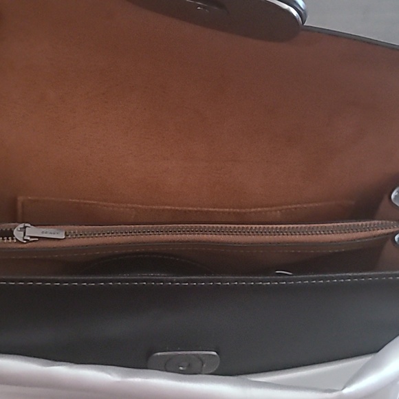 Coach Black Leather Women's Bag And Wallet w/dust cover 11x7 - Picture 8 of 8